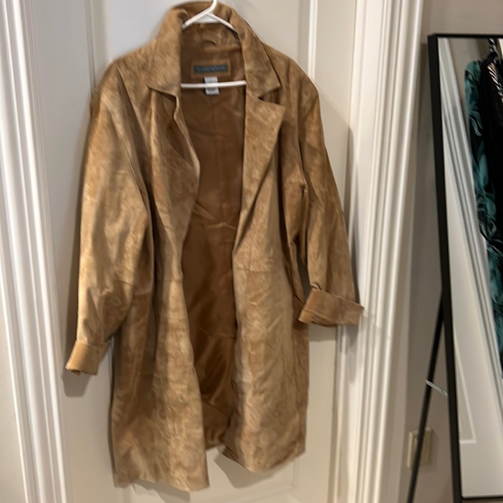 Genuine suede coat